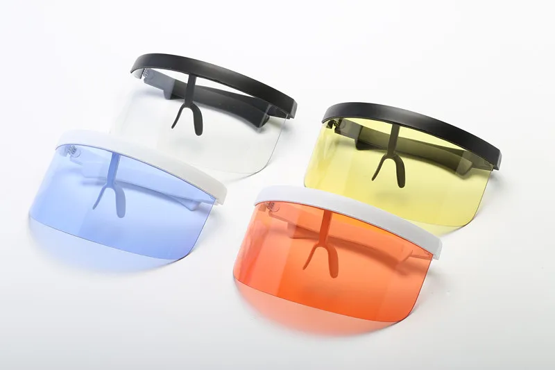 Женские солнцезащитные очки с негабаритным защитным козырьком, женские ретро ветрозащитные очки, мужские солнцезащитные очки с плоским козырьком, очки для вождения
