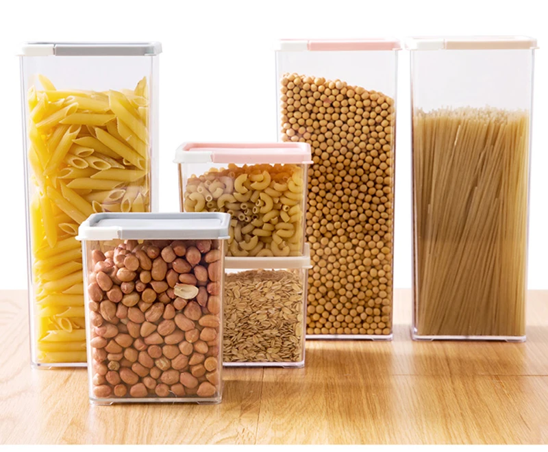 LIYIMENG 1620ML Kitchen Storage Box Transparent Sealed Box Moistureproof Sealing Food Preservation Plastic Fresh Pot Container B1