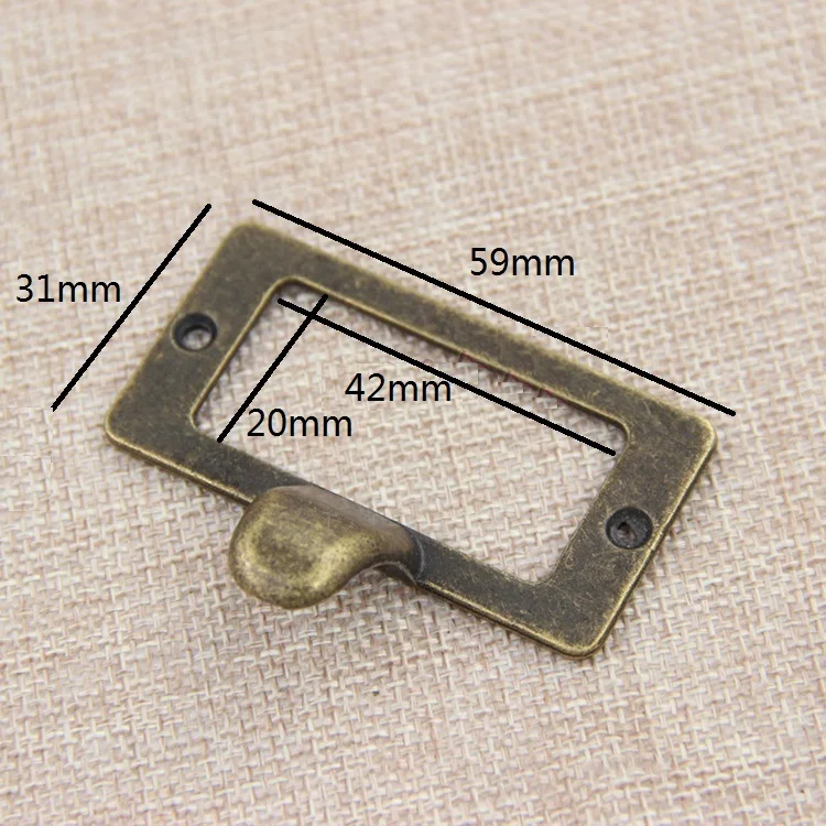 10PCS/Lot Library File Card Catalog Drawer Index Cabinet File Box Index Pull Handles Knob Tag door latch,cabinet latch