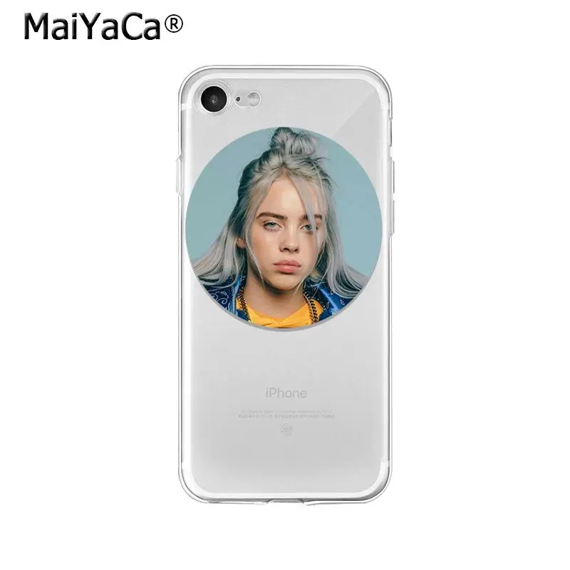 MaiYaCa Billie Eilish мягкий чехол для телефона из ТПУ чехол для Apple iPhone 8 7 6 6S Plus X XS MAX 5 5S SE XR мобильных телефонов - Цвет: A16