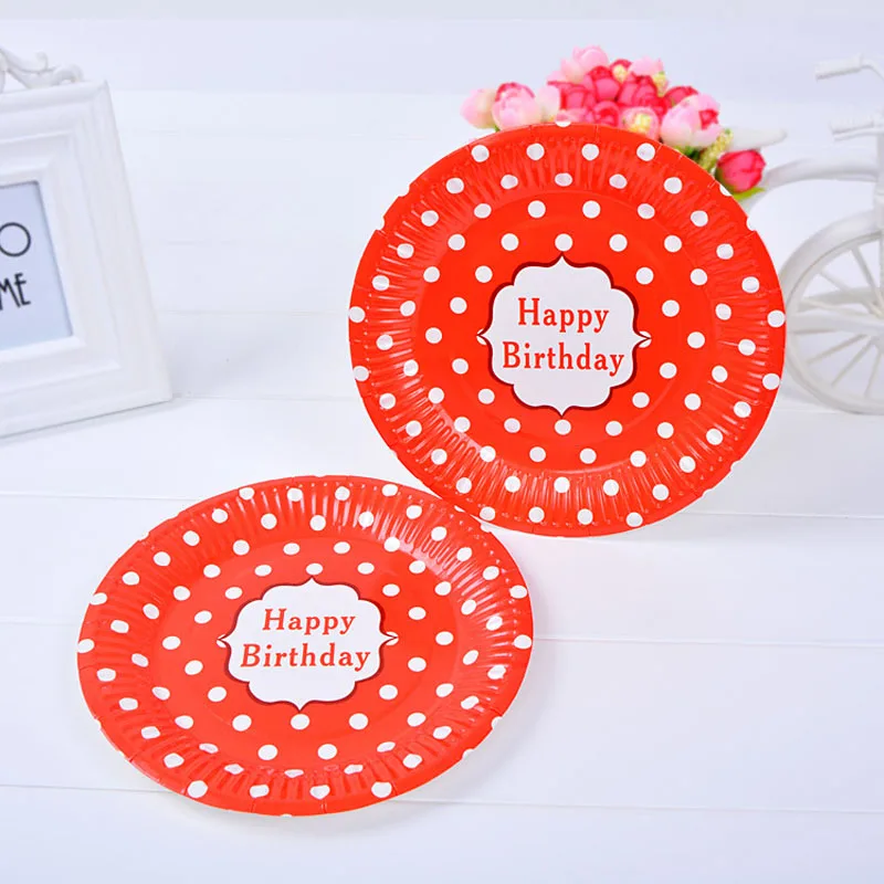 6 шт. одноразовые бумажные тарелки 18 см|kids birthday party supplies|party suppliesbirthday supplies |