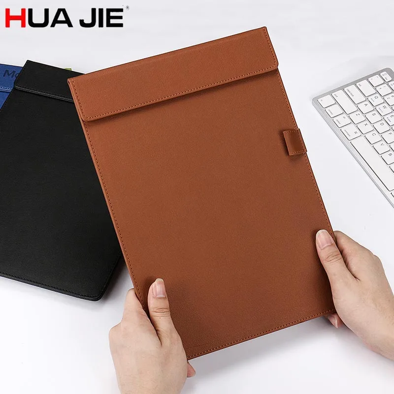 

HUA JIE A4 Clipboard Document Portfolio Pen Slot Magnetic Conference Folders Restaurant Menu Note Boards Hospital File Notepads