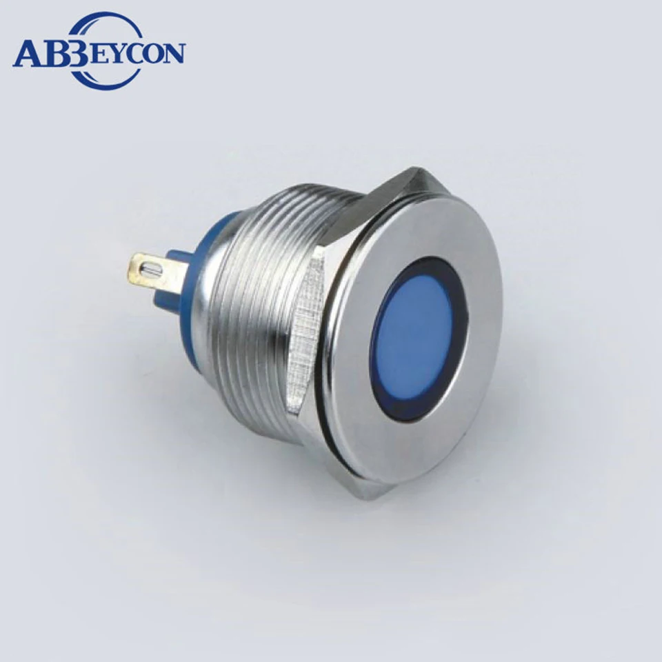 

IN50 25mm led signal lamp,metal anti-vandal stainless steel waterproof indicator& pilot light