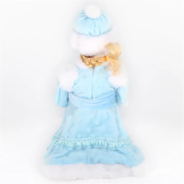 Traje para Crianças Presente de Natal Polegada Russo Musical Neve Maiden Falando Brinquedos Luz Elétrica Papai Noel Decoração 16 12 High Quality Brinquedos e hobbies