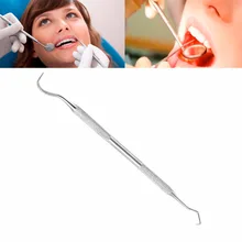 1 шт. двойной крюк из нержавеющей стали зубной зонд денталистский зонд материалы стоматологический набор инструментов