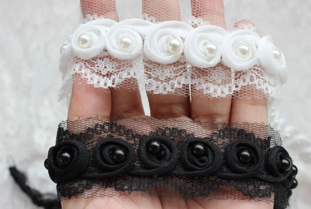 

Free Shipping 5yards/Lot Vintage White Pearl Lace, Wedding Bridal Pearl Lace, Newborn Headband, Wedding Lace