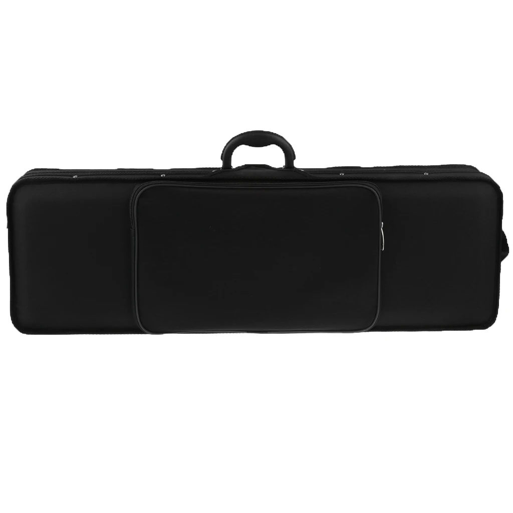 Portable Oxford Fabric 4/4 Size Black Violin Fiddle Storage Case Box Gig Bag Violin Fiddle Accessory for Violinist