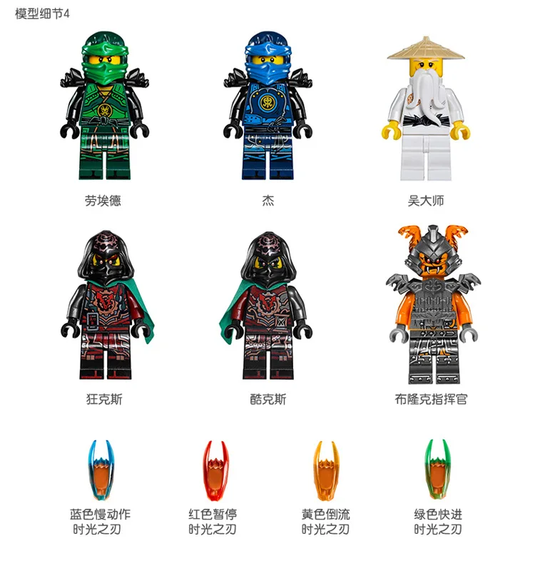 Pаспродажа 734 шт 10583 ниндзя Мини фигурки набор совместимых LegoINGLY Dawn Of Iron Doom Ninjagoes 70626 строительные блоки игрушки для детей