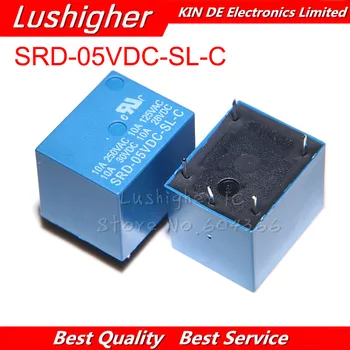 

5PCS Relay SRD-05VDC-SL-C SRD-05VDC-SL SRD-05VDC SRD-05V Relays 5PINS 5V DC