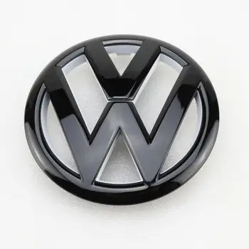 

135mm Gloss Black White Front Grill Badge Replacement Emblem Car Logo fit for VW Volkswagen Golf MK6 2009 2010 2011 2012
