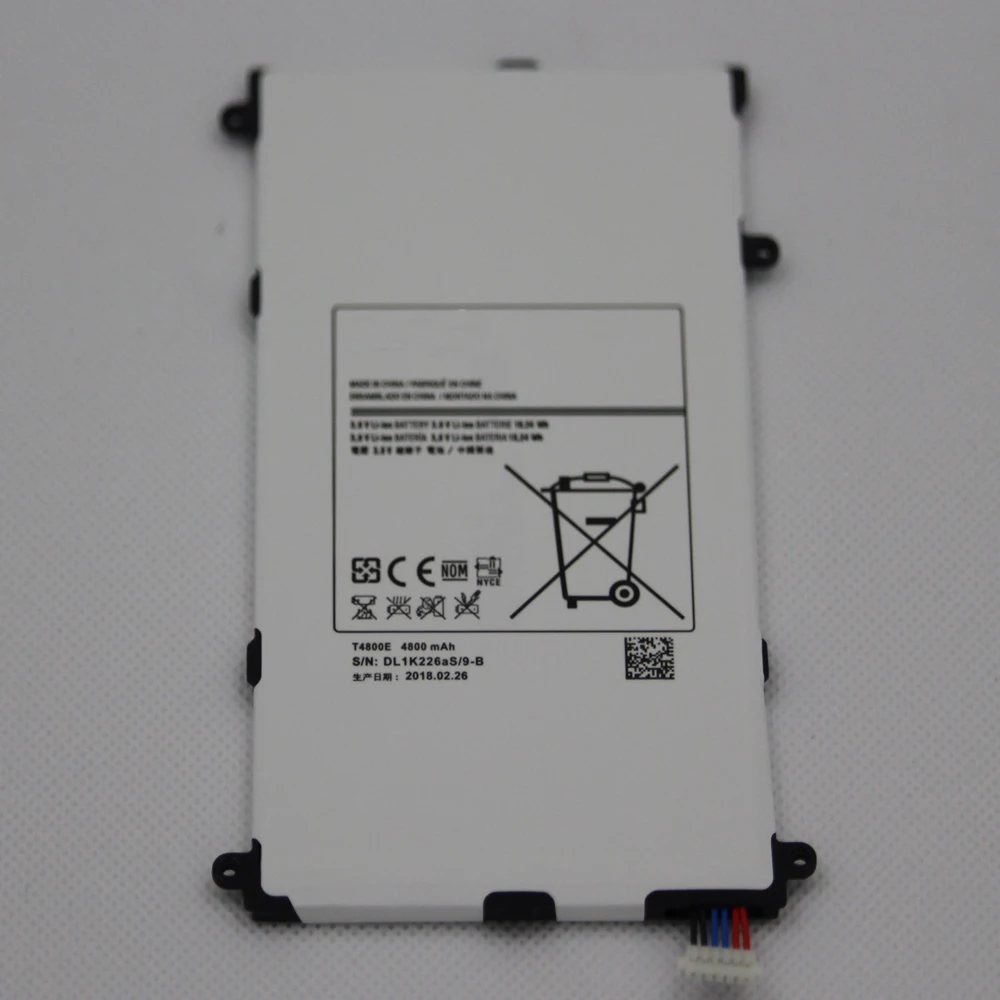 Запасная батарея T4800E для Samsung Galaxy Tab Pro 8 4 in SM T321 T325 T320 Tablet Battery 4800mAh с ремонтными