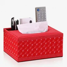 Кожаные подносы для салфеток многоцелевой деревянная коробка для салфеток Настольный пульт дистанционного управления коробка для хранения Европейский Креативный