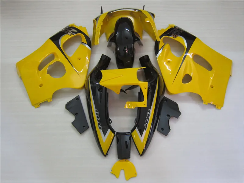7 подарки обтекатель комплект для SUZUKI srad GSXR600 1996-2000 желто-черные обтекатели комплект GSXR 600 96 97 98 99 00 WK12