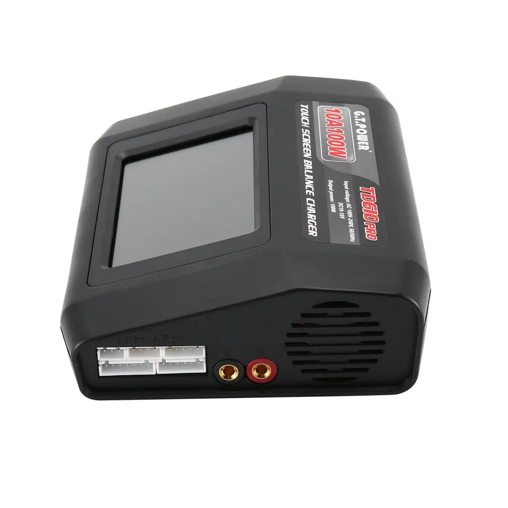 G.T мощность TD610 Pro 10A 100 Вт баланс зарядное устройство красочный сенсорный экран для 1-6S LiPo Lilon LiFe LiHV 1-14S NiCd NiMH EU/US вилка