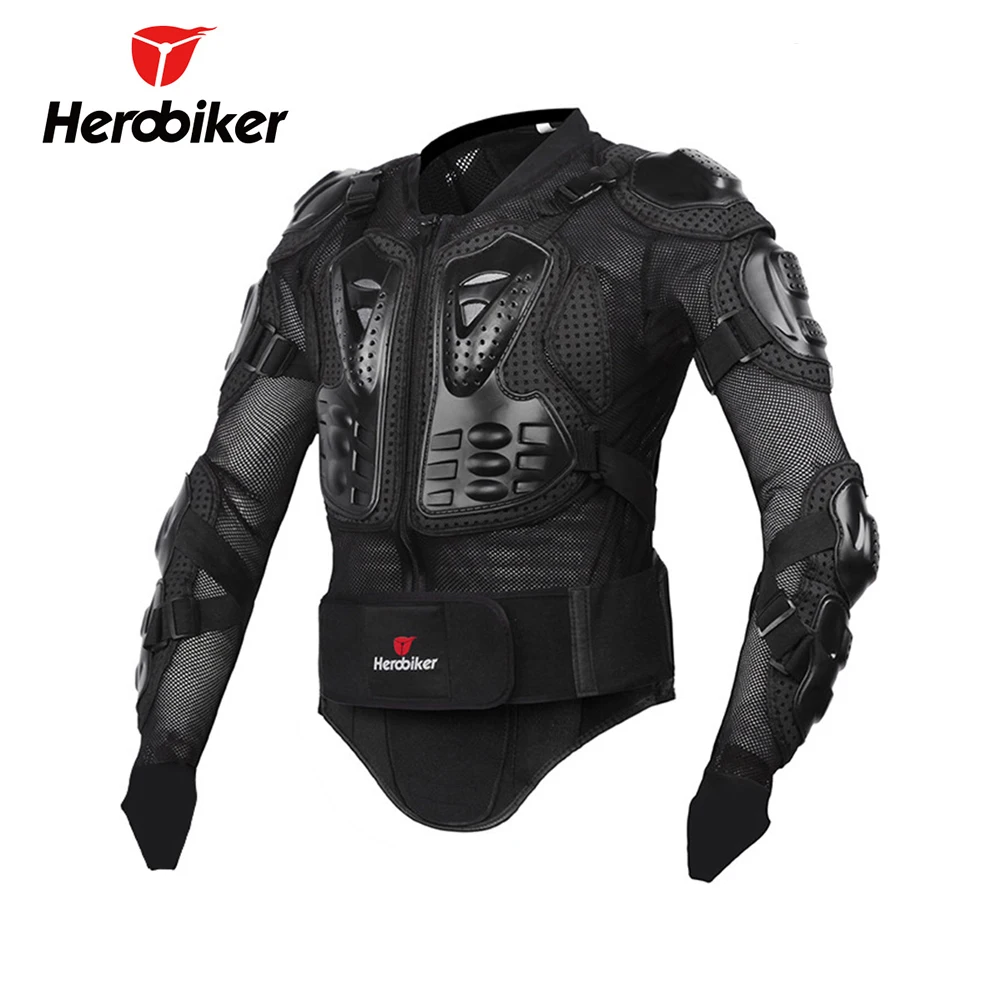 HEROBIKER, мотоциклетная броня, защитное снаряжение, мотоциклетная куртка, бронежилет, гоночная куртка для мотокросса, одежда для мотокросса, защита