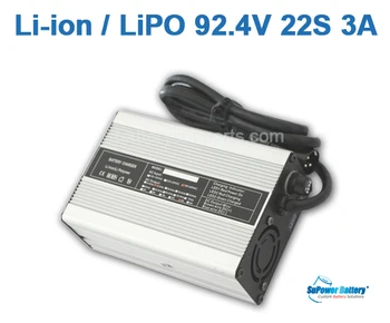 

SuPower Li-ion LiPo 22S 79.2V 80V 81.4V 92.4V 3A Lithium Li-Poly universal Wall Socket Battery Charger auto-stop Power Supply