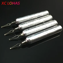 5 шт./упак. Рыбалка свинцовые 5 г/7 г/10 г/12 г/15 г/ 18 г длинный стержень привести Рыбалка веса 360 градусов Поворотный Зажим грузила оптом