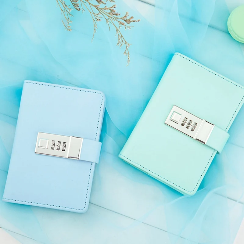 

Retro A7 Journal Wired Multi-function Diary Note Book With Password Code Lock Creative Hand Account Notebook