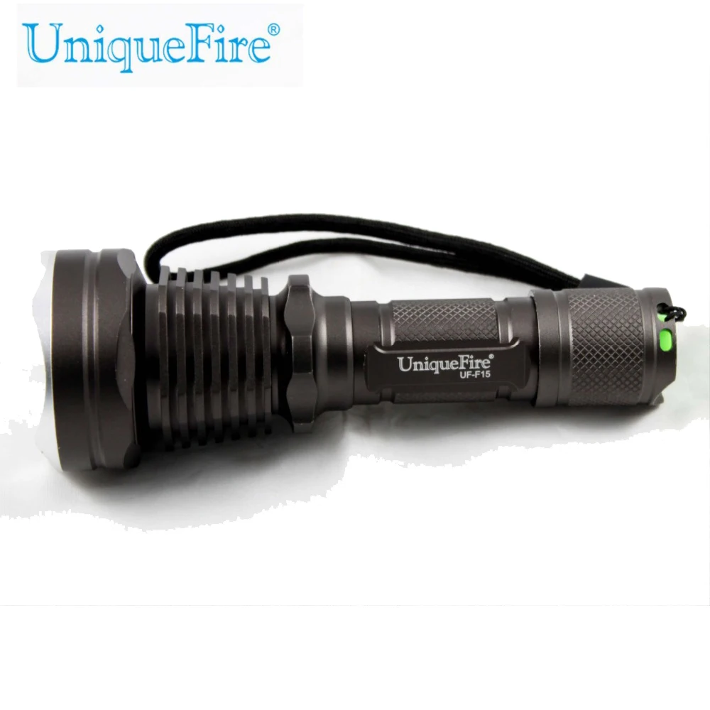 UniqueFire F15 Rechargeable Personal Defense Flashlight Brown Tempered
