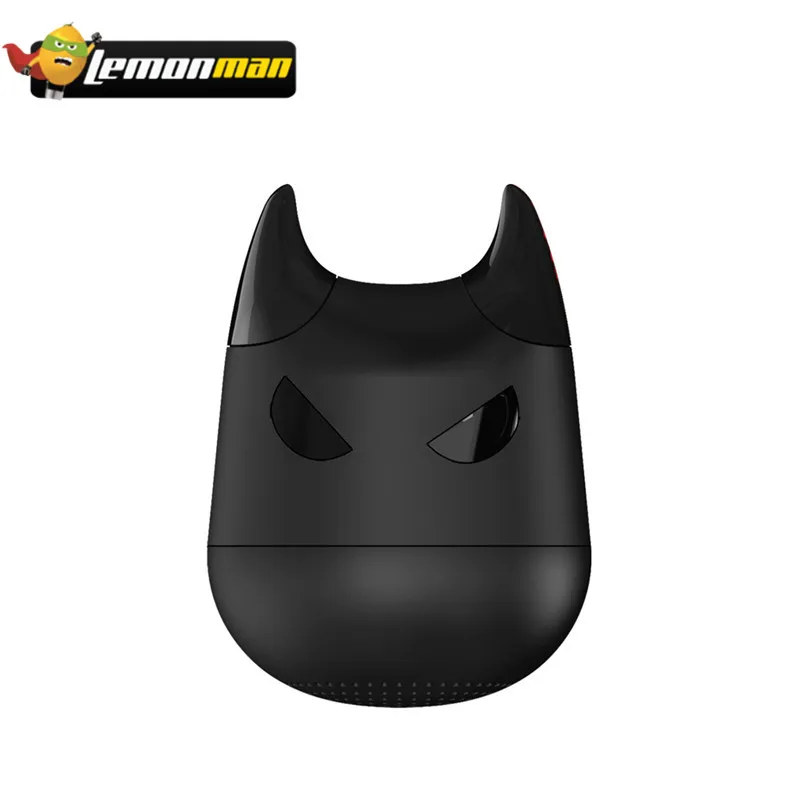 LemonMan мини беспроводной Bluetooth динамик дьявол стерео музыкальный плеер Отличный Бас громкой связи вызов и удаляемая камера для iPhone Android