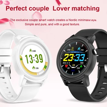 color round screen Alarm clock Smart Watch Smart Band Heart Rate Health Fitness Tracker Smart Bracelet sleeping monitor woman