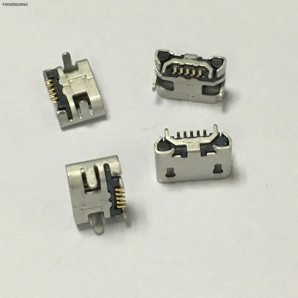

10pcs/lot Micro USB 5pin Jack Female Socket Connector OX Horn Type for Tail Charging Mobile Phone