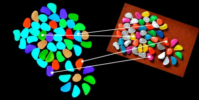 100 шт светится в темноте Галька искусственный камень дорожки аквариум Декор