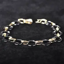 Blucome Черной Керамики Браслеты Золото/Родием керамический браслет Сияющий Керамика Мелким Камнем Дамы браслет Аксессуары