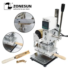 ZONESUN ZS-100 New Embossing Manual Leather Paper Wood Machine With Measure Line Letters Hot Foil Stamping Machine ZONESUN ZS-100 New Embossing Manual Leather Paper Wood Machine With Measure Line Letters Hot Foil Stamping Machine