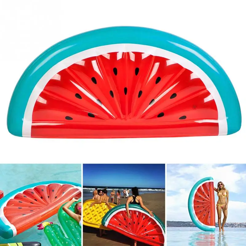 Гигантский надувной матрас для бассейна с арбузом, надувной матрас для загара, пляжный коврик, надувное кольцо для плавания, круг для плавания, пляжные вечерние игрушки