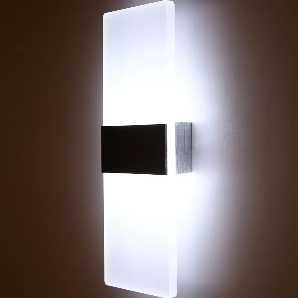 LED Akrilik Duvar Lambası Duvara Monte Yatak Odası Işıkları Dekoratif LED Akrilik Duvar Lambası Duvara Monte Yatak Odası Işıkları Dekoratif
