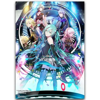 

Hatsune Miku Vocaloid Art Silk Fabric Poster Print 30x45cm 60x90cm Sexy Anime Girl Wall Pictures For Living Room Decor