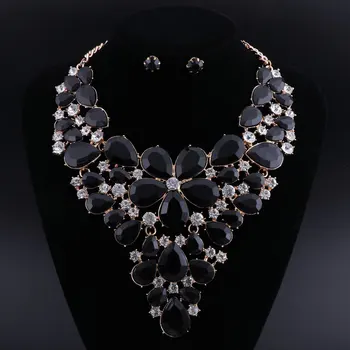 

OEOEOS Jewelry Sets Wedding African Dubai Jewelry Sets For Women Flower Trendy Turkish Jewelry Fashion Indian Jewellery