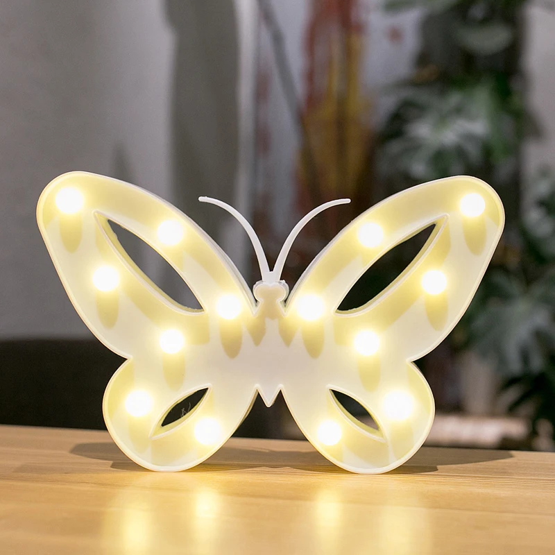 

Battery model LED butterfly style night light children's bedroom decoration night lighting table lamp