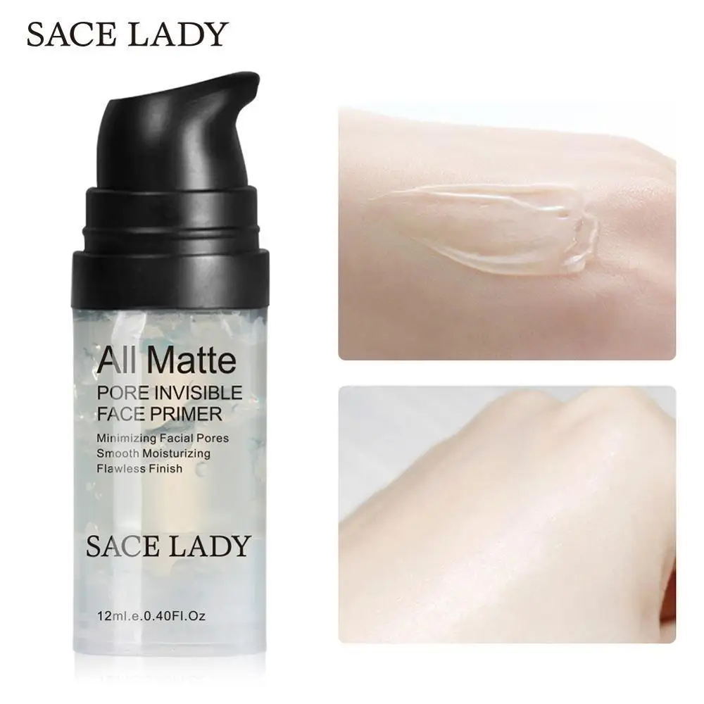 Матирующая основа под макияж Sace Lady натуральная матовая увеличенная косметика