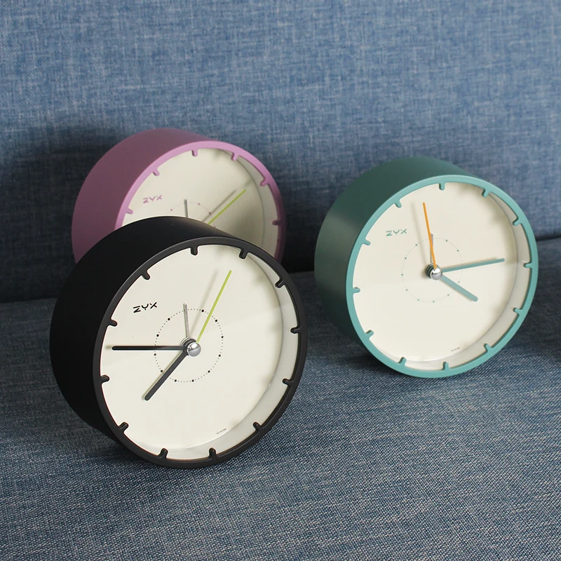 

Silent Alarm Clock Needle Watch Individuals Student Double Bell No Ticking Snooze Desk Clocks Mini Clocks 9.5*9CM