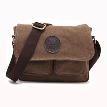 Новая модная Мужская винтажная парусиновая школьная сумка-портфель, брендовая Военная Мужская сумка-мессенджер для ноутбука