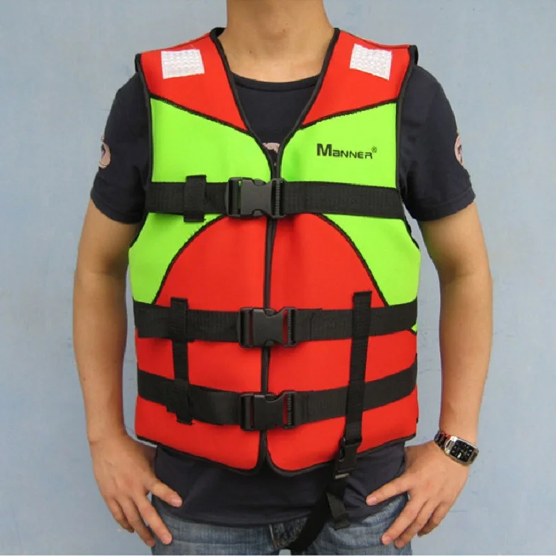 Adult Life Jacket Vest Child Neoprene swimming clothes Foam Boating