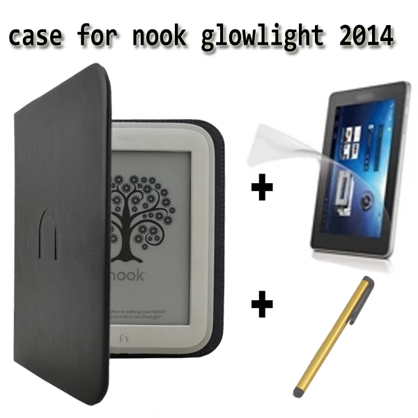 PU leather Cover Sleeve Case for nook simple touch 2 and nook 3 Barnes