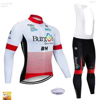 

2019 UCI Team BH Cycling Jersey 16D Gel Pad Bike Pants Set Ropa Ciclismo Mens Winter Thermal Bicycle Maillot Culotte Clothing