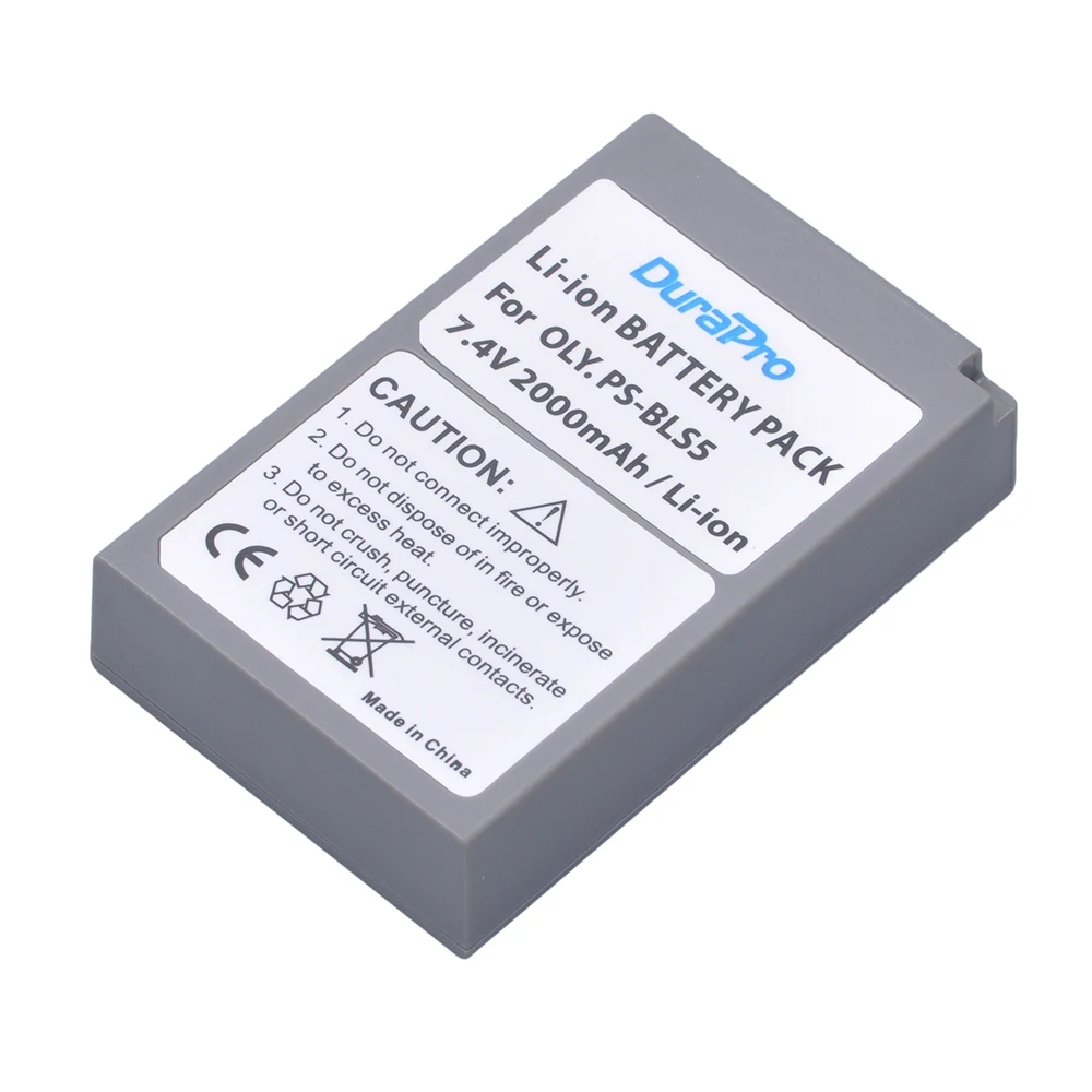 Аккумулятор DuraPro для камеры Olympus PEN аккумулятор PS BLS5 с функцией PS-BLS5 5 1 2 |