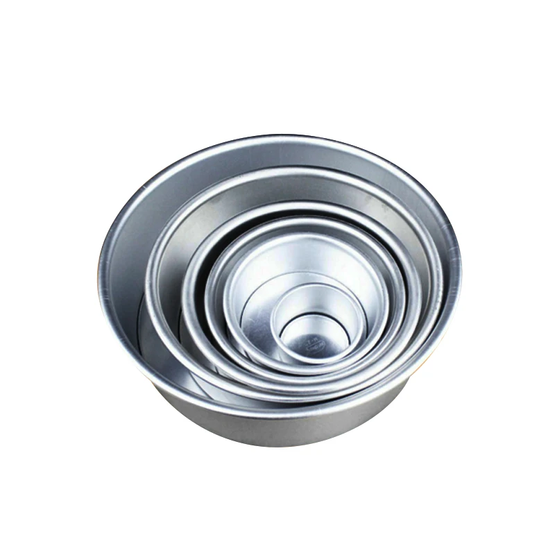 

7 Sizes Nonstick Bottom Pan Bakeware Round Cake Baking Mould 2 4 6 8 10 14 Inch New Aluminum Alloy Mold