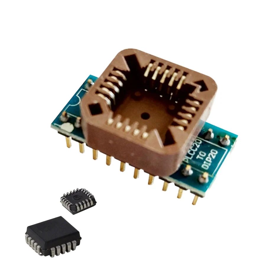 

PLCC20 to DIP20 with 1.27mm pin pitch socket PLCC20 adapter PLCC20 socket for programming socket