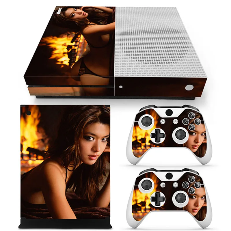 Hot Sexy Girls Vinyl Decal Skins For XBOX ONE Slim Console And 