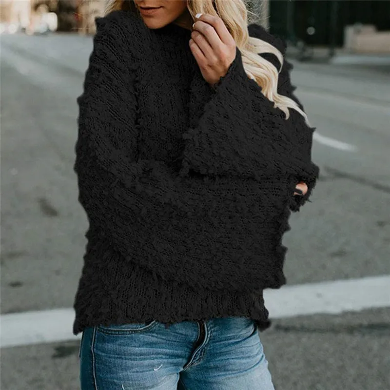 2019 autumn winter hot sale cute women sweaters computer knitted solid comfortable cute pullover O-neck female sweaters 2019 autumn winter hot sale cute women sweaters computer knitted solid comfortable cute pullover O-neck female sweaters