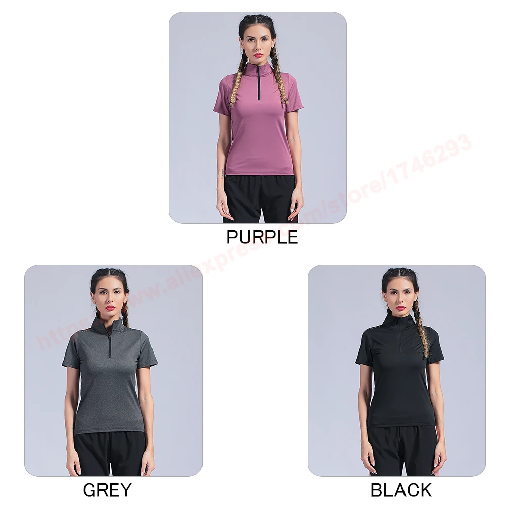 Woman Running Compression Shirt Outdoor Sports Fitness Tee Fast Dry Night Short Sleeve Yoga Woman Training Top