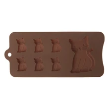 Кошка силиконовый торт лимонный Шоколад Желе мусс форма для выпечки Инструменты для выпечки