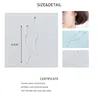 INZATT  Minimalist Geometric Wavy line Dangle Drop Earrings Real 925 Sterling Silver for Women Long Tassel Accessories Jewelry ► Photo 2/5