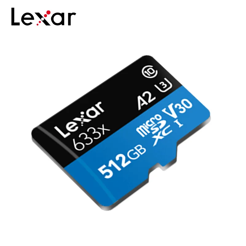 Купить Lexar A2 512G карты памяти Class10 UHS I U3 Micro SD Card 32G 64g 128G 256g MicroSD мобильный телефон движения Камера высокое Скорость карты памяти