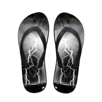 

NOISYDESIGNS Summer Men Casual Flip Flops Wear-resistant Beach Sandals Rubber Flat Shoe Slippers Teenagers Man Men Slipper